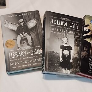Miss Peregrine's Peculiar Children Book Set Of 3 VGC Hardbacks.